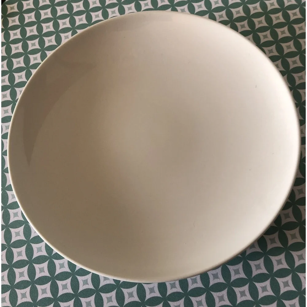 Midcentury Modern Franciscan China Cloud Nine‎ White Bread Plates Set of Six Vtg